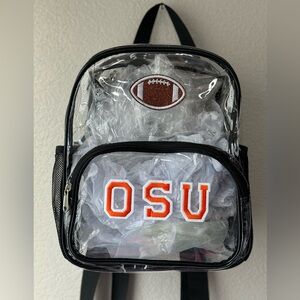 Oklahoma State -OSU Customized Game Day Clear Backpack